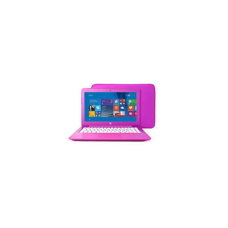 La Laptop HP color rosado combina estilo, rendimiento y funcionalidad, perfecta para niñas y jóvenes estudiantes.